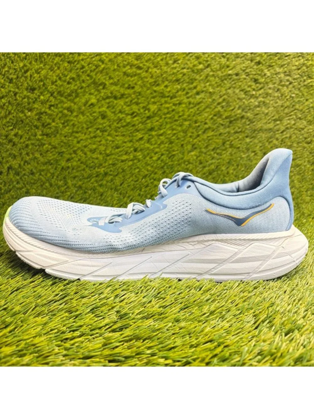 Hoka One One Arahi 7 Mens Size 12.5 Blue White Athletic Running Shoes Sneakers